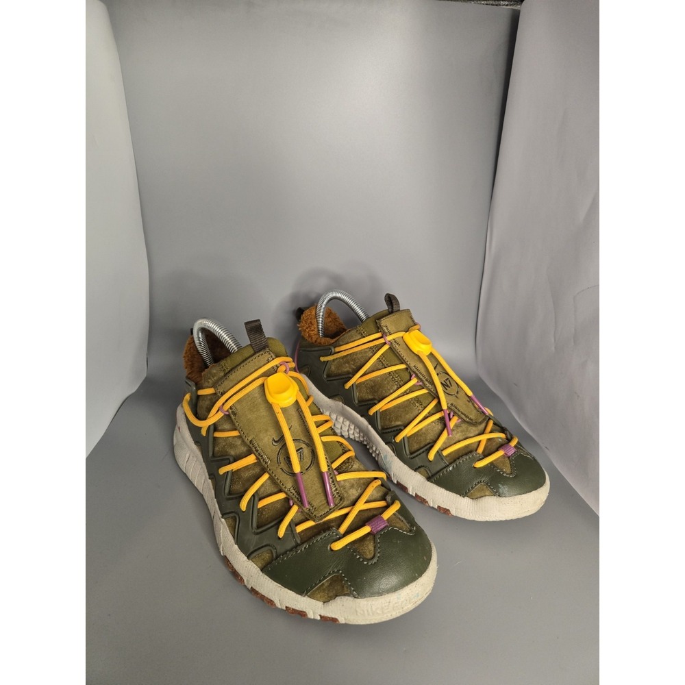 Nike Free Crater Trail Low N7 Olive Green Yellow DX5946-300 Mens Size 7